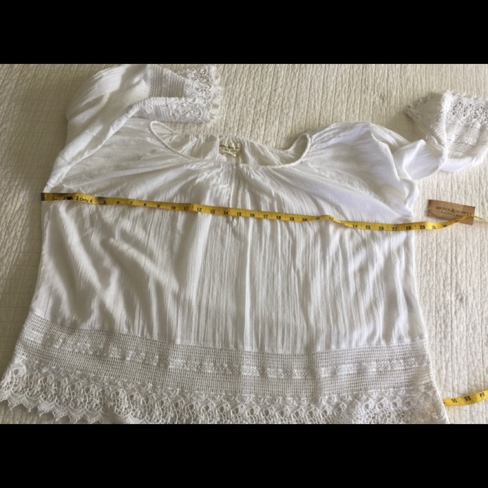 NWT Ralph Lauren Denim & Supply white cotton top - Picture 2 of 5